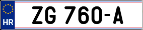 Trailer License Plate